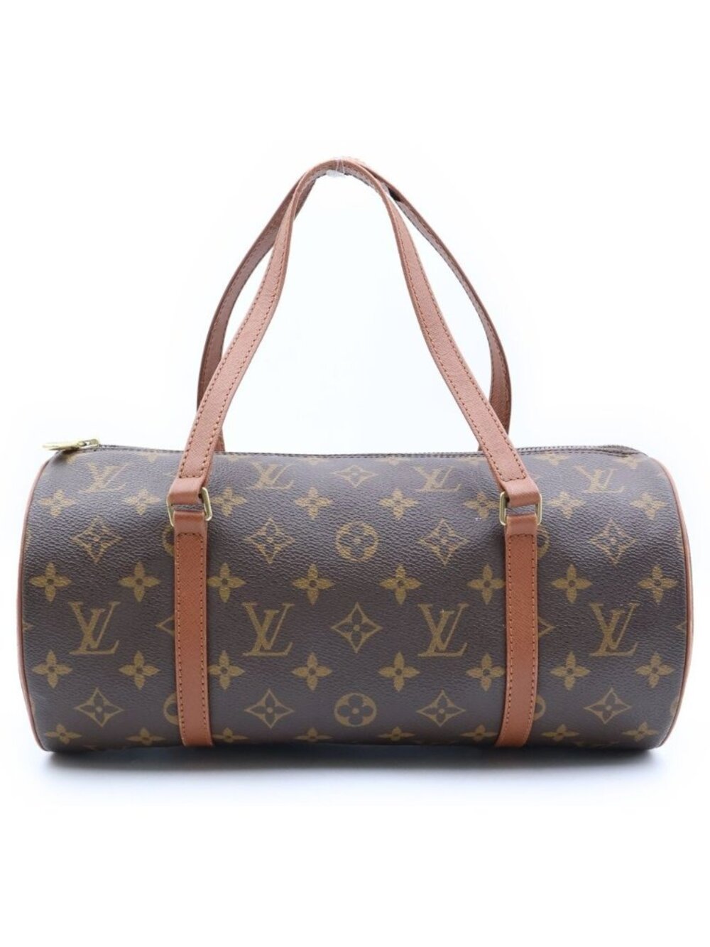 Louis Vuitton Papillon 30 Handbag Leather Brown